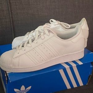 Adidas all white classics